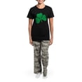 thumbnail image 4 of CafePress - Clover Women's Dark Pajamas - Women's Short Sleeve Print T-Shirt and Pants Dark Cotton Pajama Set, 4 of 7