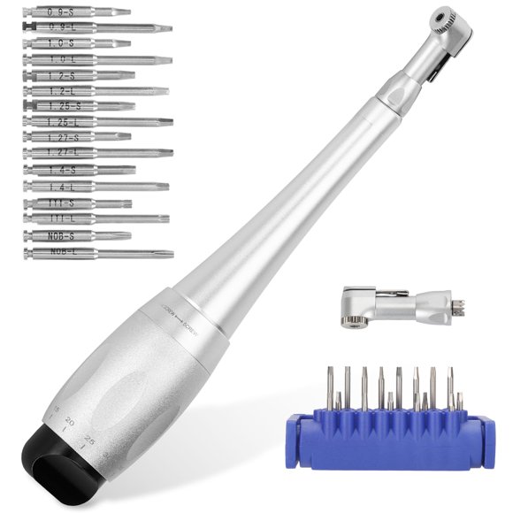 Kit de destornilladores hexagonales universales para implantes dentales con torque