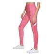 thumbnail image 3 of TOMMY HILFIGER SPORT Womens Pink Pocketed Pull-on Striped Active Wear High Waist Leggings S, 3 of 4
