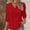 Red, variant on Outfmvch Women's Tops, Tees & Blouses Womens Long Sleeve Shirts Women's Blouses Gauze Tops for Women Cotton Tops for Women Army Green L