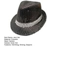 thumbnail image 7 of Shining Short Brim Hemming Jazz Hat Adult Kids Sequins Decorated Stage Show Hat Party Supplies, 7 of 7