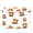 Cute Yaks Cow Pattern, variant on Large Fliplid Foldable Storage Bin Boxes Cubes Baskets with 2 Handles for Clothes Books 16.5x12.6x11.8 Inch Dogs in Various Poses