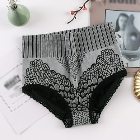 

Women Seamless Panties Underwear High Waist Brief Hip Lift Underpanties Breathable Pant Female Sexy Lingerie Body Shaper Gray L