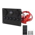 thumbnail image 3 of Panel De Interruptores Para Barcos, Uso Generalizado Multifunción -25 Grados Celsius -80 Grados Celsius Use Panel De Interruptor Basculante Protección Contra Sobrecalentamiento ANGGREK Marine Switch Panel, 3 of 8