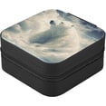 thumbnail image 3 of GZHJMY White Bear Leather Jewelry Box,Portable Mini Jewelry Case Traveling Jewelry Organizer for Rings Necklaces Bracelets Earrings, 3 of 7