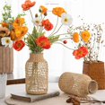 thumbnail image 3 of Florero de vidrio de escritorio con tapa de algas marinas Vint decorativo ER, 3 of 5