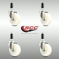 thumbnail image 2 of 4 Inch 316SS Nylon Wheel Swivel 1 Inch Expanding Stem Caster Set SCC, 2 of 2