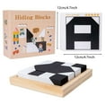 thumbnail image 3 of JNHKLASR Puzzle Games with Storage Tray,Hidden Geometric Shape Pattern,16 Building Cubes and 80 Challenge Cards,Interactive Educational Puzzles Games for Gift,Kids, 3 of 8