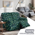 thumbnail image 5 of SCRAWLGOD St Patrick's Leaf Heart Print Stretch Recliner Slipcover for Living Room Anti Scratch Recliner Cover Anti Slip 2 Seater Reclining Cover with Pocket, 5 of 8