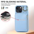 thumbnail image 2 of CNKOO 15/15Plus/15Pro/15PM Leather Case  Phone Protector Case Hanging Cord Multi Card Bag Convenient Payment Phone Case, 2 of 6
