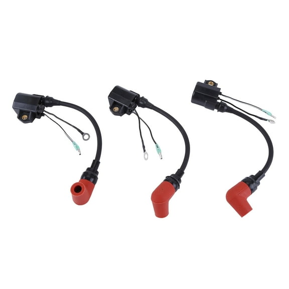 Gsuatey 3Pcs 697-85570-00-00 2 Stroke Outboard Ignition Coil for Yamaha B90 B90TLRV B90TLRW B90TLRX
