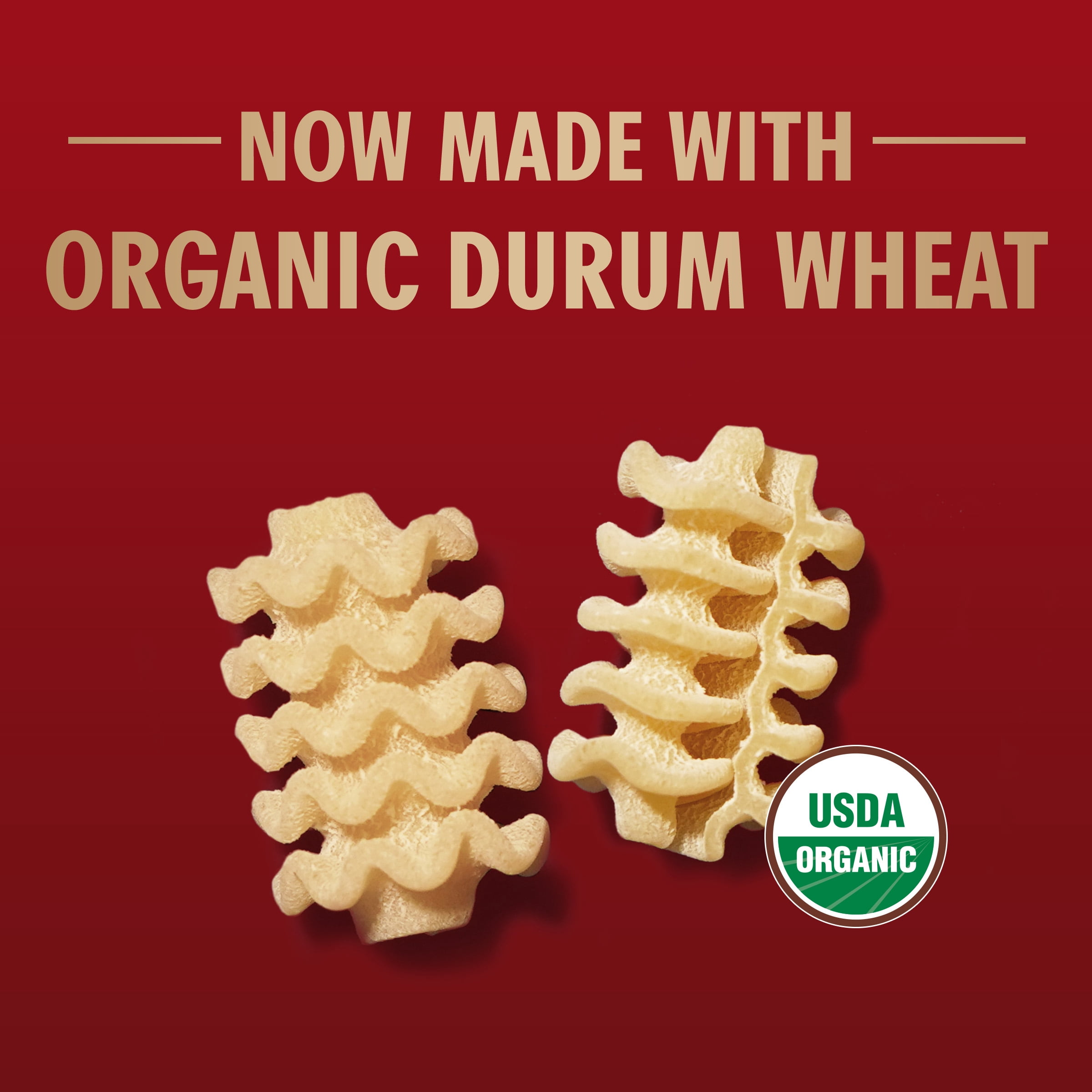 Al Bronzo by Barilla Organic Radiatori Pasta, Bronze Cut Pasta, 16oz.