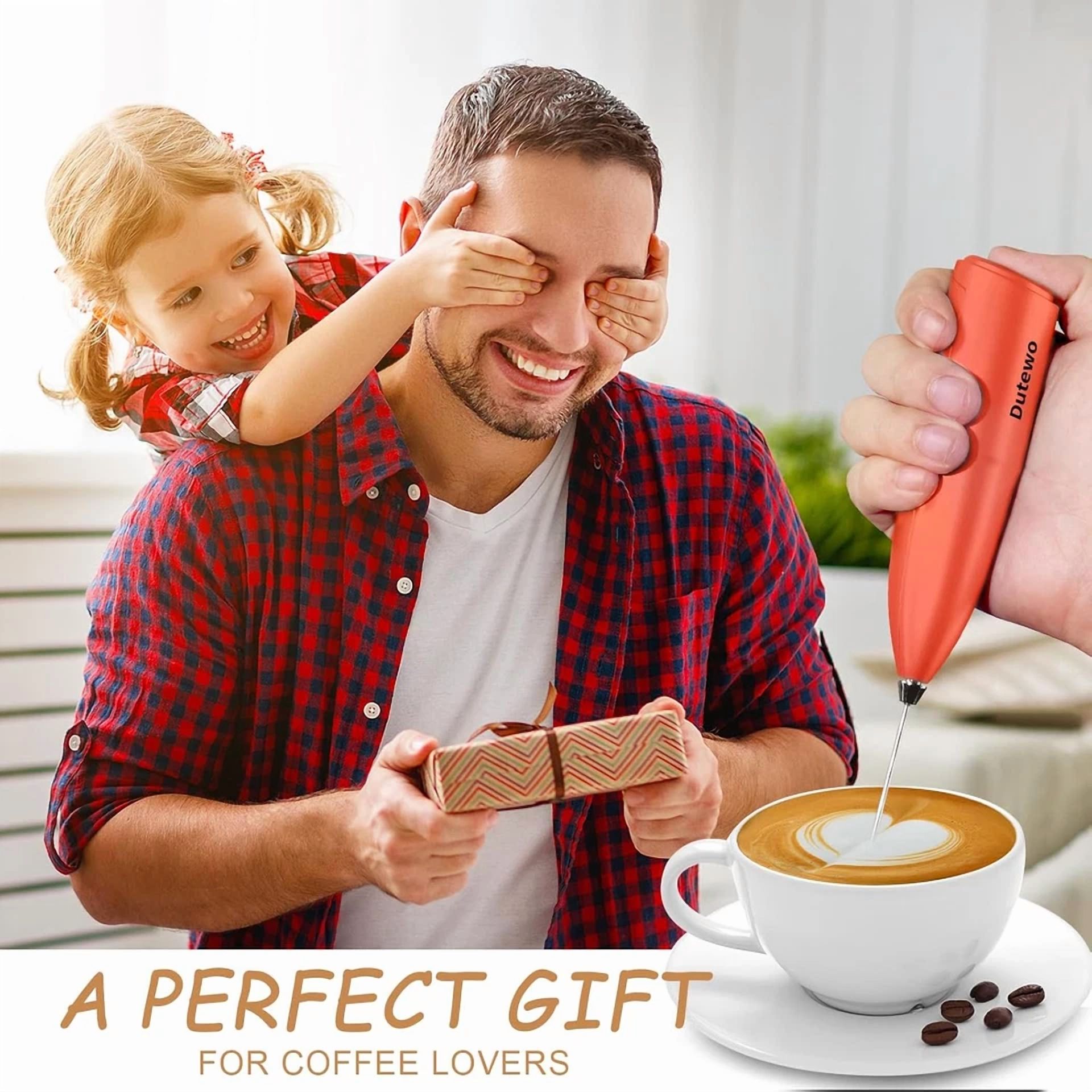 CRESTIN- Hand Mixer Milk Frother For Coffee - Dutewo Frother Handheld Foam Maker For Latt
