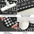 thumbnail image 2 of Black and White Buffalo Plaid Kitchen Mat Set of 2, Non Slip Washable Home Decor Kitchen Rugs and Mats for Floor Comfort Standing Mats for Kitchen, Sink, Office, Laundry 17"x47"+17"x30", 2 of 6
