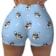 thumbnail image 2 of Balery French Bulldog Puppy Pantalones cortos de entrenamiento estampados para mujer, sin costuras, ajustados, para gimnasio, yoga, correr, deportes, ejercicio activo, fitness.-XX-Large, 2 of 8