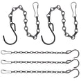 thumbnail image 3 of 5 cadenas colgantes con ganchos de hierro para colgar macetas, comederos para pájaros, linternas, carillones de viento, adornos, coronas navideñas, letreros negros., 3 of 5