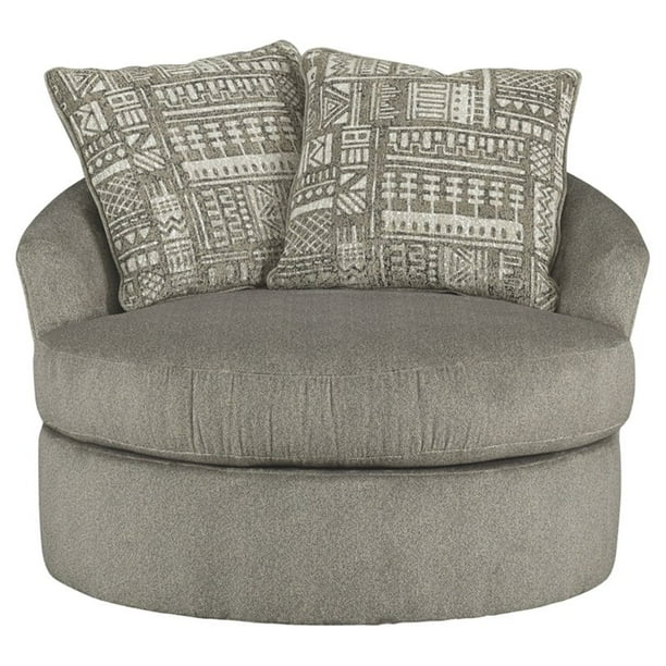 Signature Design by Ashley Soletren Swivel Accent Chair in Ash