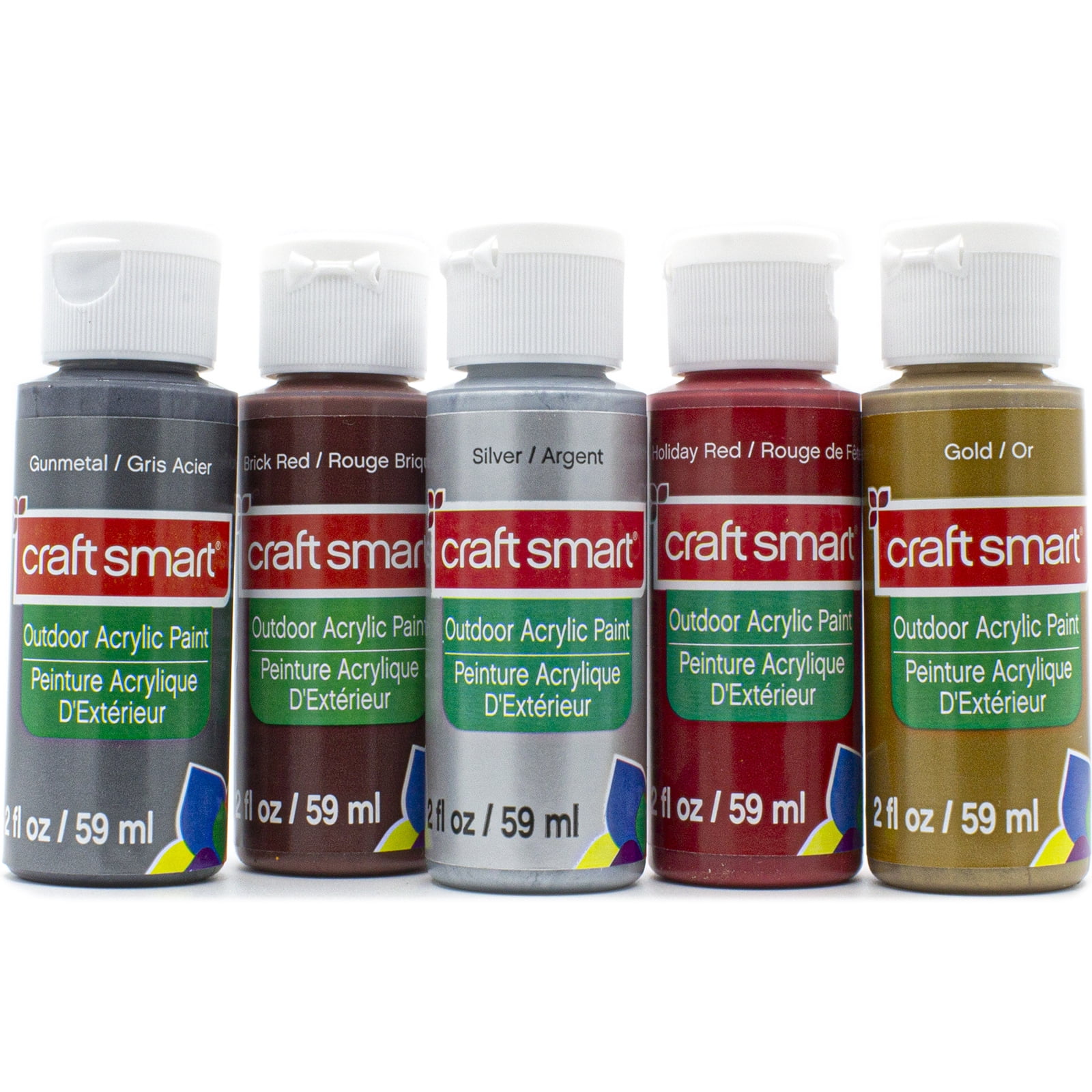 Craft Smart Outdoor Acrylic Paint, 2oz., 12 Pack