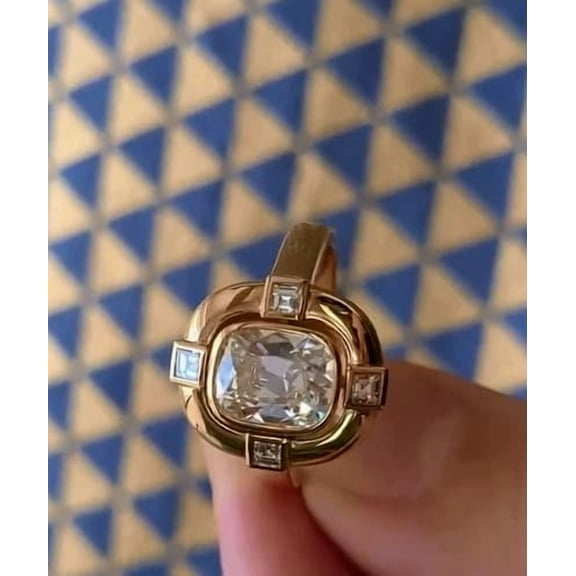 2.23 Ct Tapper Cut Simulated Diamond Women's Eternity Ring 14k Rose Gold Plated