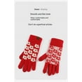 thumbnail image 5 of Christmas New Year's Day Red Gloves Winter Warm Touch Screen Gloves Outdoor Ride Fleece Gloves, 5 of 6