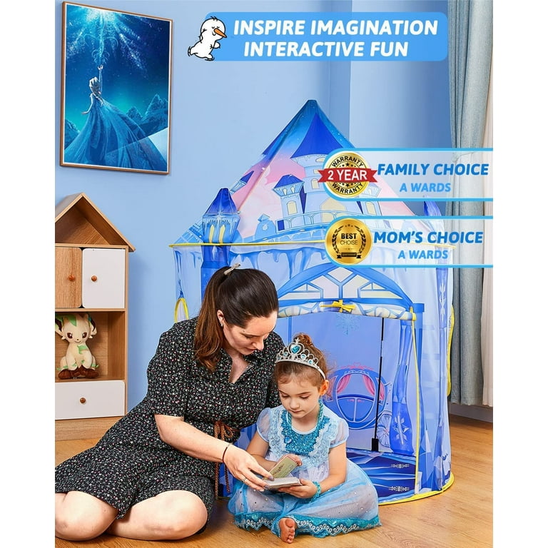Runnut Frozen Princess Play Tent with Snowflake Lights Frozen Toy