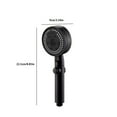 thumbnail image 3 of AuroraX Water Saving Rain Shower Head,Adjustable 8 Spray Modes High Pressure Handheld Black Showerhead Easy To Install Reduce Dry Itchy Skin Power Cleaning, 3 of 9