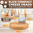thumbnail image 5 of V TOWER Cheese Curler Slicer Stainless Steel Blade Wood Base 1 Pack, 5 of 9