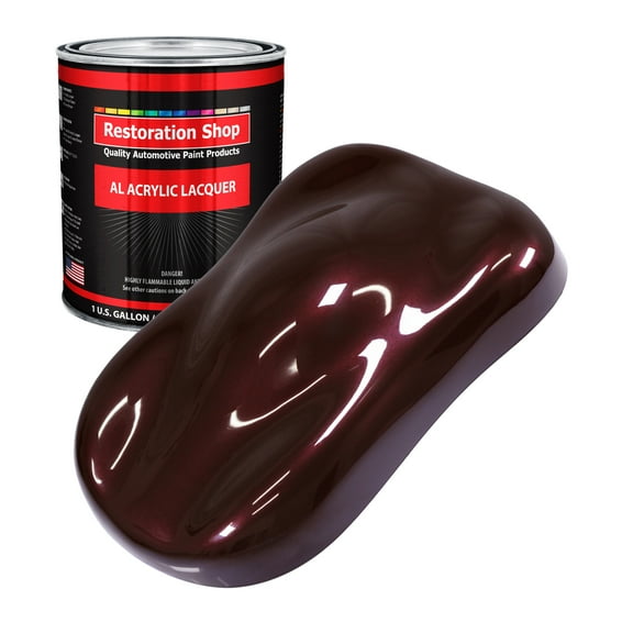 Restoration Shop - Molten Red Metallic Acrylic Lacquer Auto Paint - Gallon Paint Color Only - Professional Gloss