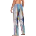 thumbnail image 5 of Blue Daisy Flower Men's Pajama Pants Lightweight Sleepwear Bottom Lounge Pants, 5 of 6