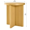 thumbnail image 6 of Better Homes & Gardens Lillian Fluted End Table, Natural Pine Finish, 6 of 11