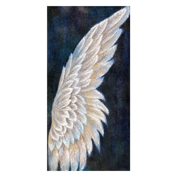 (B) Hilo Algodón Ecológico 11CT Impresión 3 Hebras 30*60cm Kit Serie Paisaje Punto Cruz Con Ángel