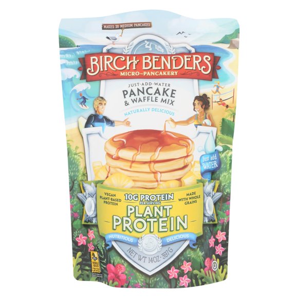 Birch Benders, Pancake & Waffle Mix, Plant Protein, 14 oz (397 g)