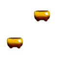 thumbnail image 1 of Injueey Maceta de cerámica perfecta para tus flores suculentas y macetas verdes. amarillo 2Conjunto, 1 of 6