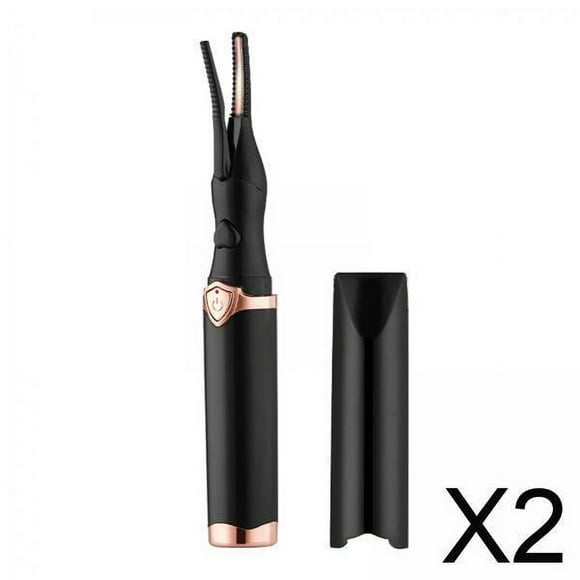 2x Rizador De Pestañas Calentado Con Carga USB, Cepillo Para Mujer, Herramientas De Maquillaje, Rizador Natural