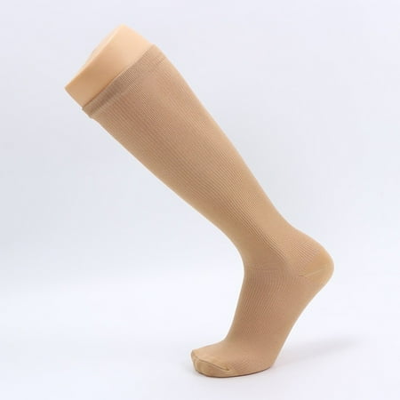 

Qazqa 1Pair Unisex Compression Long Socks Women Men Pure Color Leg Socks