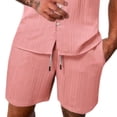 thumbnail image 5 of Bovxnpu Men's Clothing Set 2 Piece Outfits Short Sleeve Crew Neck Men's Casual Button Shirt Shorts Set, 5 of 5