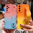 thumbnail image 2 of for Galaxy A14 5G Case with Wrist Strap Stand, Cute Gradient Color Wavy Women Phone Case with Camera Lens Cover Protect Soft Silicone Case for Samsung Galaxy A14 5G 6.6" (Orange Yellow), 2 of 9