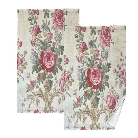 BZSMCE Face Towel Hand Towel Bath Towel Cotton Bath Towel Sets Hand Bath Towels Fashion Timeless Floral Elegance Pattern