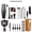 black, variant on CNV Ultimate 23-Piece Professional Boston Cocktail Shaker Set with Wooden Stand, Complete Master Mixology Kit for Home Bar, High-Grade Stainless Steel Bartender Tools for Parties and Events