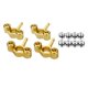 thumbnail image 3 of Repuestos para coche modelo RC, soportes de eje de dirección con tuercas para tornillos a escala 1/10 dorado, 3 of 8