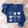 thumbnail image 2 of VBARHMQRT Chandails à Capuchon pour Femmes Chandails de la Saint-Valentin pour Femmes Chandail Graphique Cœur d'Amour Chandail à Enfiler d'Hiver Col Rond Manches Longues Chandails, 2 of 4