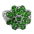 thumbnail image 2 of 3.60 Ctw Chrome Diopside 925 Sterling Silver Women Christmas Cocktail Ring Size US- 4.5, 2 of 8