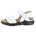 thumbnail image 1 of Sandalias NAOT Kayla para mujer, soporte de 3 correas, piel blanca suave, 1 of 1