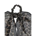 thumbnail image 3 of Time and Tru Women's Print Pony Scarf Hair Accessory, Olive, 3 of 3