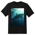 thumbnail image 5 of Plus Size Shirt for Women Black Tops for Women Short Sleeves Shirt for Women Sharks T Shirt Crewneck Shirt for Women M, 5 of 5