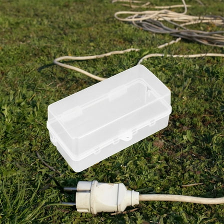 Raindrops Waterproof Electrical Box Protector For Power Strip And Extension Cord Safety Weatherproof Socket Cover Outdoor Indoor Extension Cord