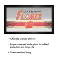 thumbnail image 4 of Calgary Flames Logo Ready-To-Hang Black Framed Wall Mirror, 4 of 4