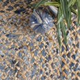 thumbnail image 4 of Eliz Hand Braided Jute Runner Rug, 2' 6" x 8', Blue, 4 of 8