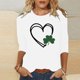 thumbnail image 1 of TaTaai Womens Saint Patricks Day Tshirt Celtic Knot Print Short Sleeve Relaxed Fit Round Neck Casual Top Lightweight Soft Cotton Gift, 1 of 6