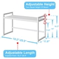 thumbnail image 2 of Estante de Metal Ajustable y Expandible Cidaziya de Alta Resistencia 50 kg, 2 of 9